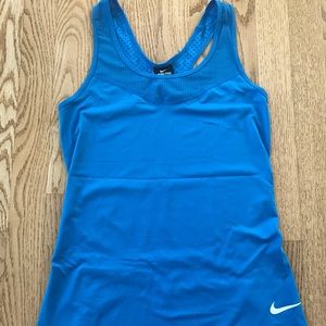 Nike Pro Blue Racerback Tank Size S
